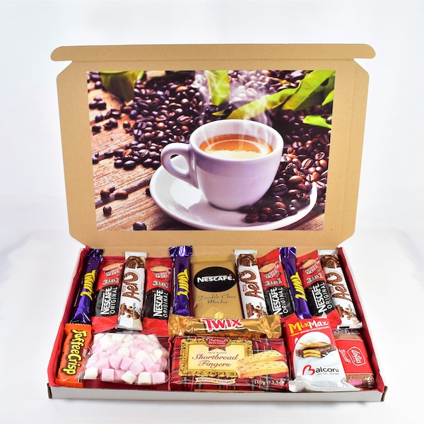 Coffee Chocolate Gift Hamper - Perfect Gift - Selection Box - Food Hamper