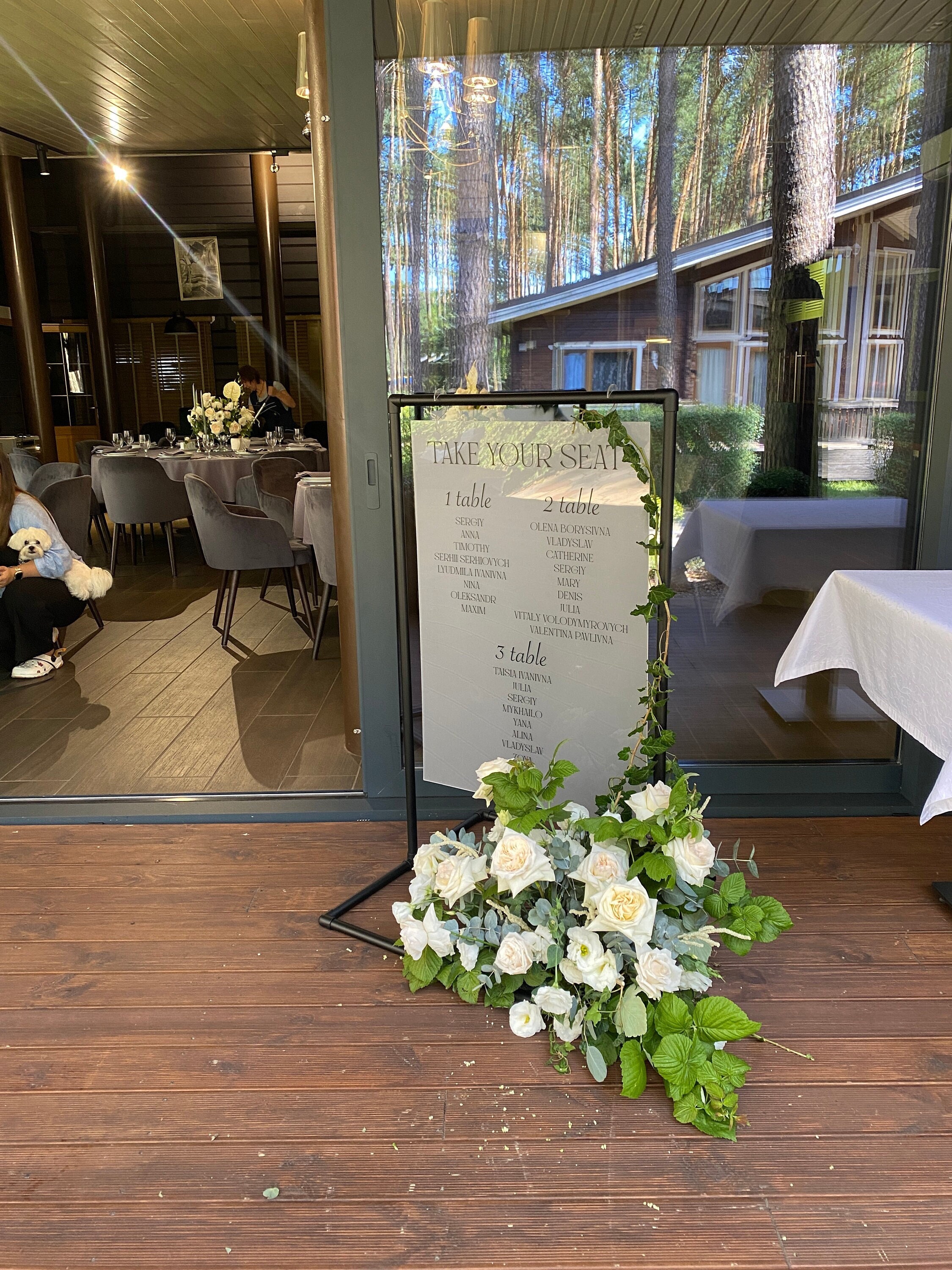 Wedding Seating Chart Stand, Metal Stand Sign, Wedding Party