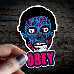 They Live Alien Sticker | Movie Monster | John Carpenter | Obey