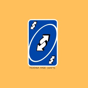 Uno Reverse Card Sticker 