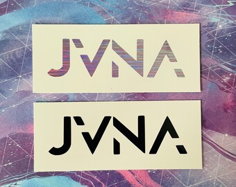 Jvna decal / sticker - Jvna car decal - Jvna Bumper Sticker - Edm car decals - Hippie Dripz car decals