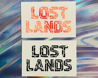 Lost Lands decal / sticker - Lost Lands car decal - Lost Lands Bumper Sticker - Edm car decals - Hippie Dripz car decals