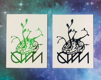 Brain decal / sticker - Edm car decals - Hippie Dripz car decals