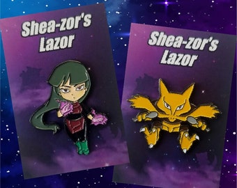 SABRINA and ALAKAZAM Soft Enamel Pin Set