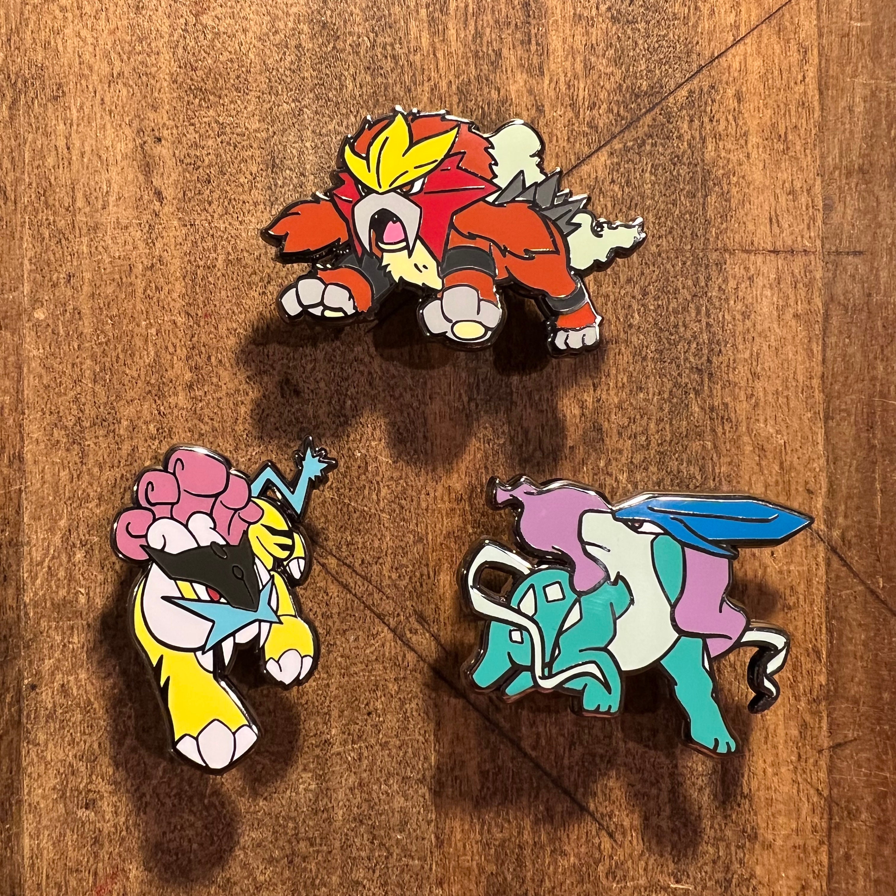 Johto Legends Sticker: Suicune, Entei and Raikou