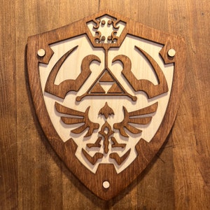 Hylian Shield Wood Cut