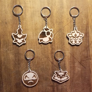 Frenzied Lord Wooden Keychains