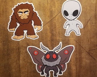 Cryptid Gloss Stickers