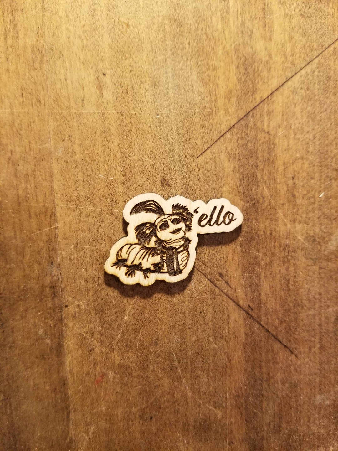 The Labyrinth Worm Wooden Pin - Etsy