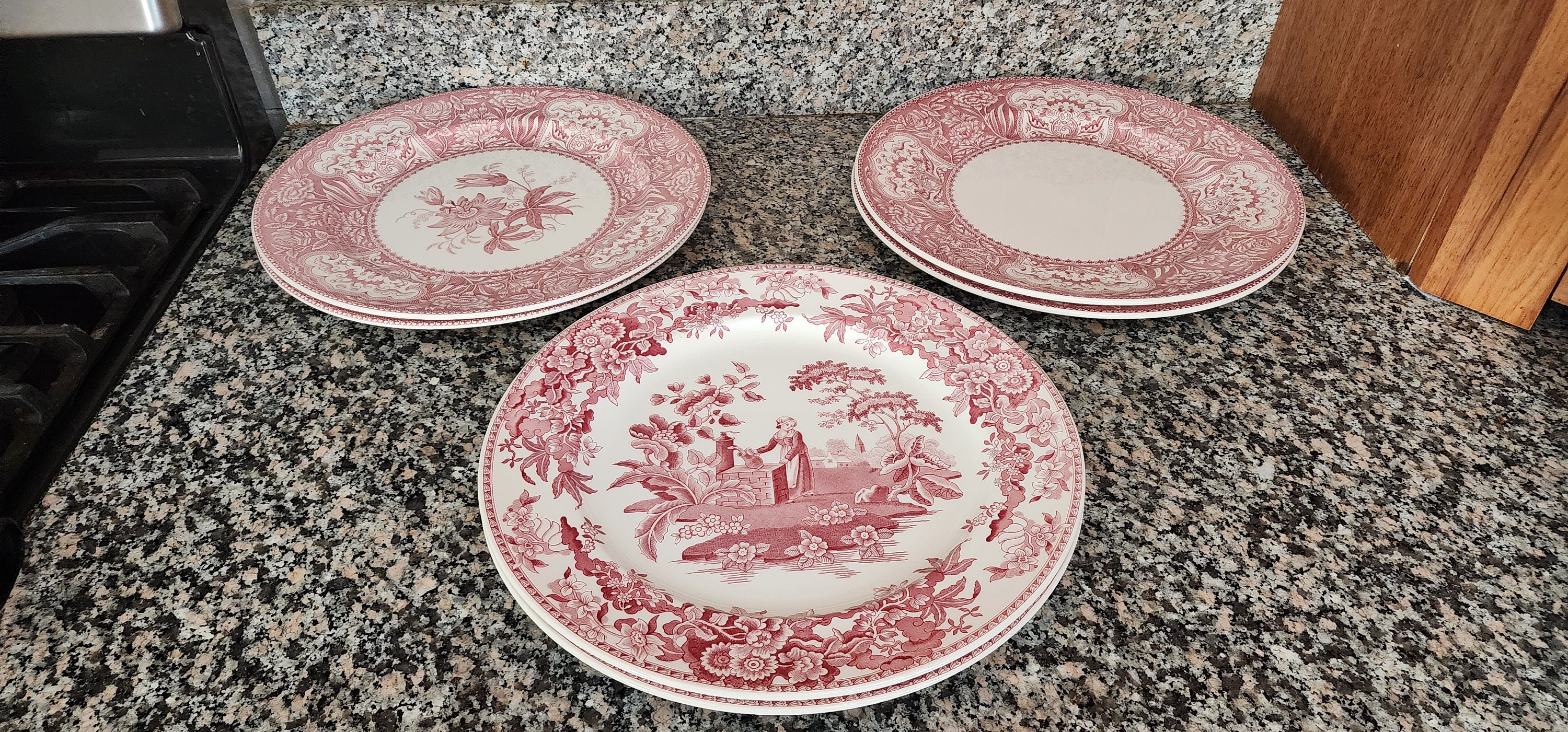 6 Spode Archive Collection Georgian Series Pink 