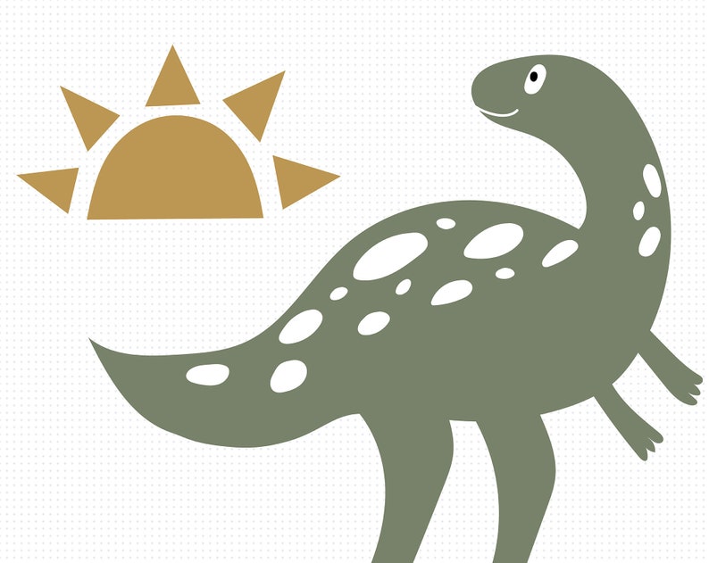 Download Dinosaur svg files modern clipart for baby boy cute dinosaur | Etsy