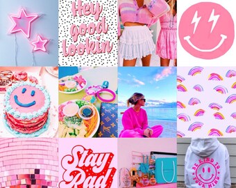 pic Wall Collage Wallpaper Preppy Aesthetic Backgrounds preppy wall decor etsy