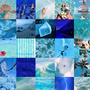 BLUE SAPPHIRE Wall Collage Kit 50/85/125/165/200 Pcs VSCO, Pinterest ...