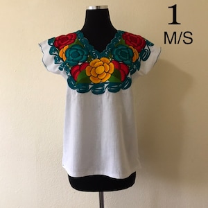 Mexikanische Blumen Kurzarm