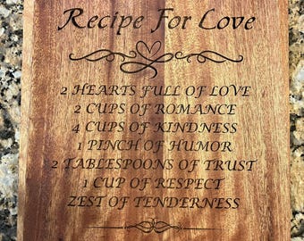 Recipe for Love Wall Decor