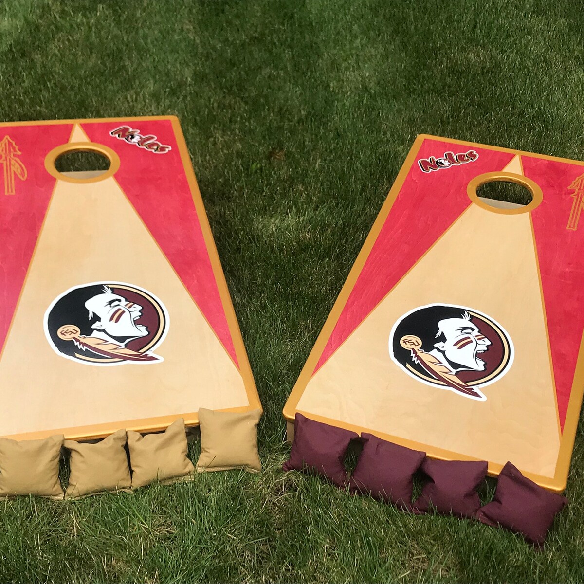 NCAA Cornhole Boards - Etsy