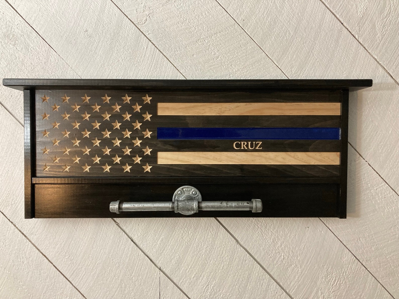 US Flag Coat Rack | Etsy