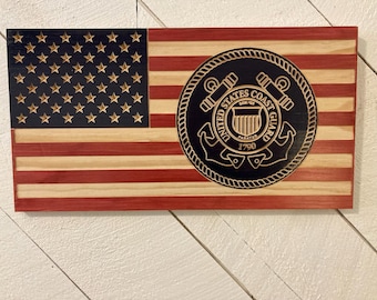 US Coast Guard Logo Flag