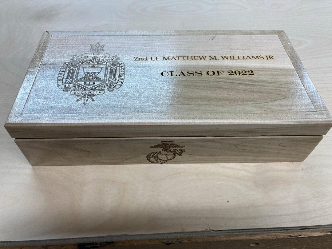 USNA Commissioning Commemorative Box - Etsy