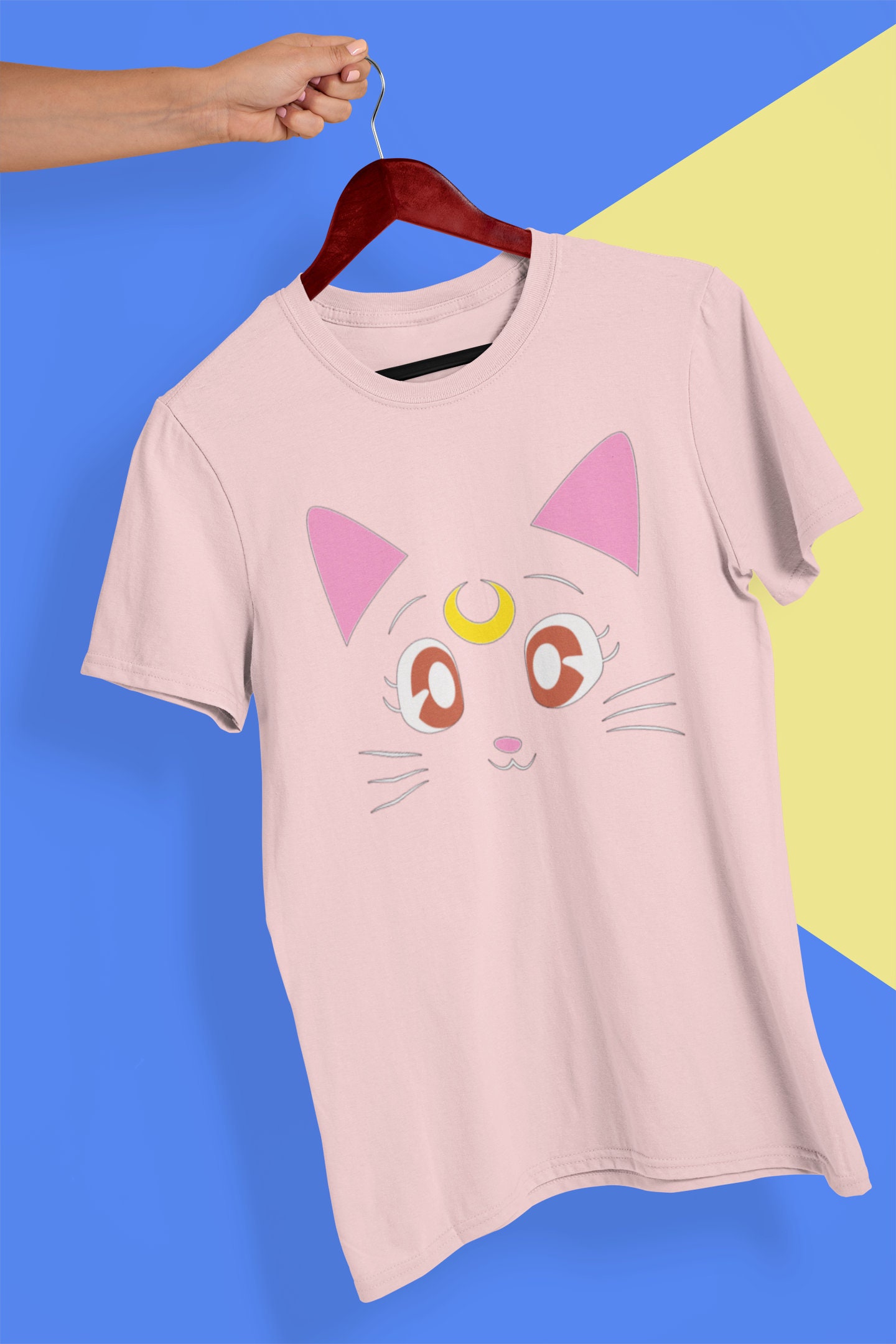 Sailor Moon Shirt Sailor Moon Cat Shirt Usagi Tsukino Luna | Etsy