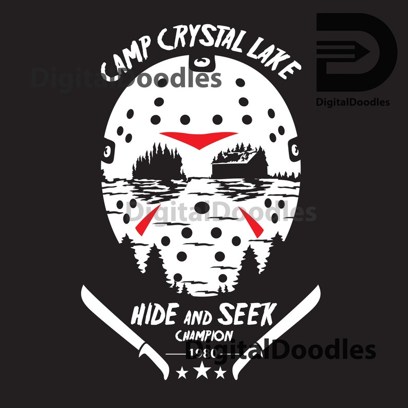 Jason Voorhees SVG Crystal Lake Digital File Download Friday | Etsy