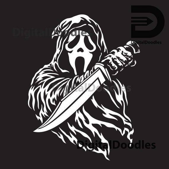 Ghostface Digital File Download Scream Horror movie SVG | Etsy