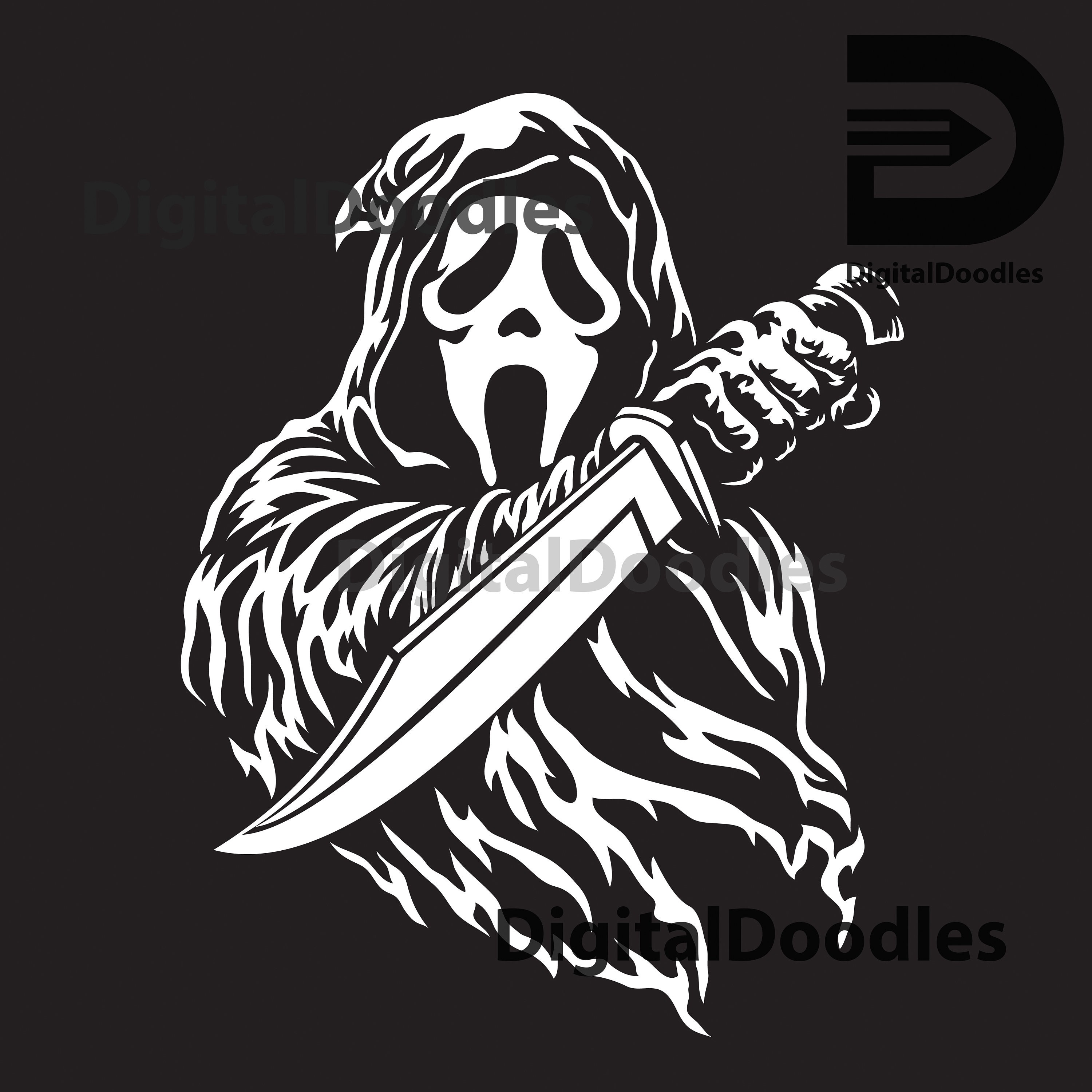 Download Ghostface Digital File Download Scream Horror movie SVG | Etsy