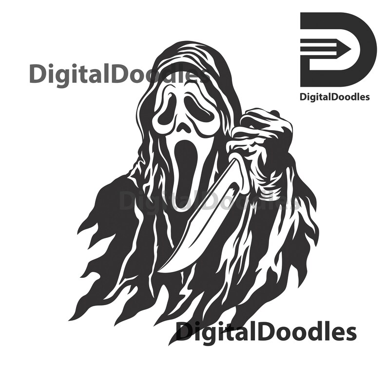 Download Ghostface Digital File Download Horror movie killers SVG ...