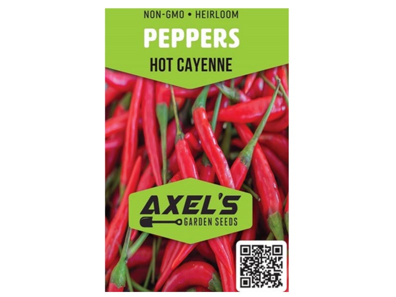 Hot Cayenne Pepper Heirloom Non-GMO Seeds image 2