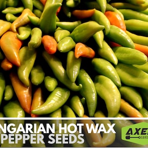 Yellow Hot Hungarian Wax Pepper Heirloom Non-GMO Seeds