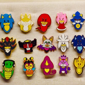 Sonic Character Pins