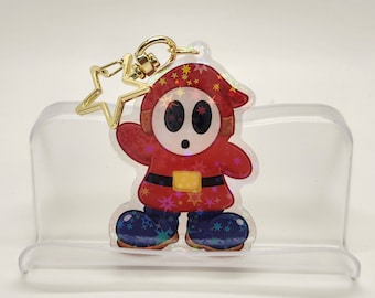 Shy Guy Holographic keychain