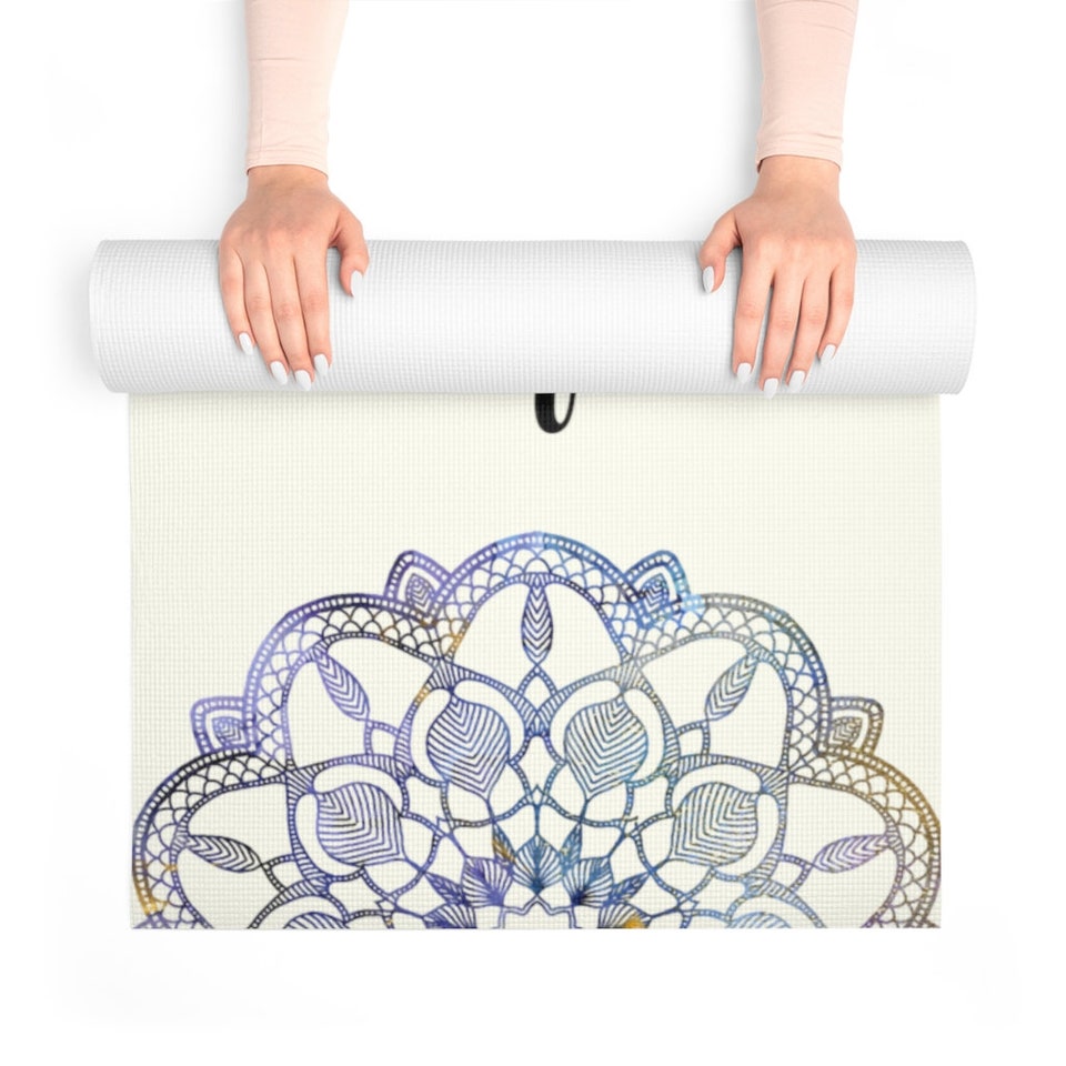 I Am Divine  - Foam Yoga Mat - Gifts for Her - Yoga Accessories
