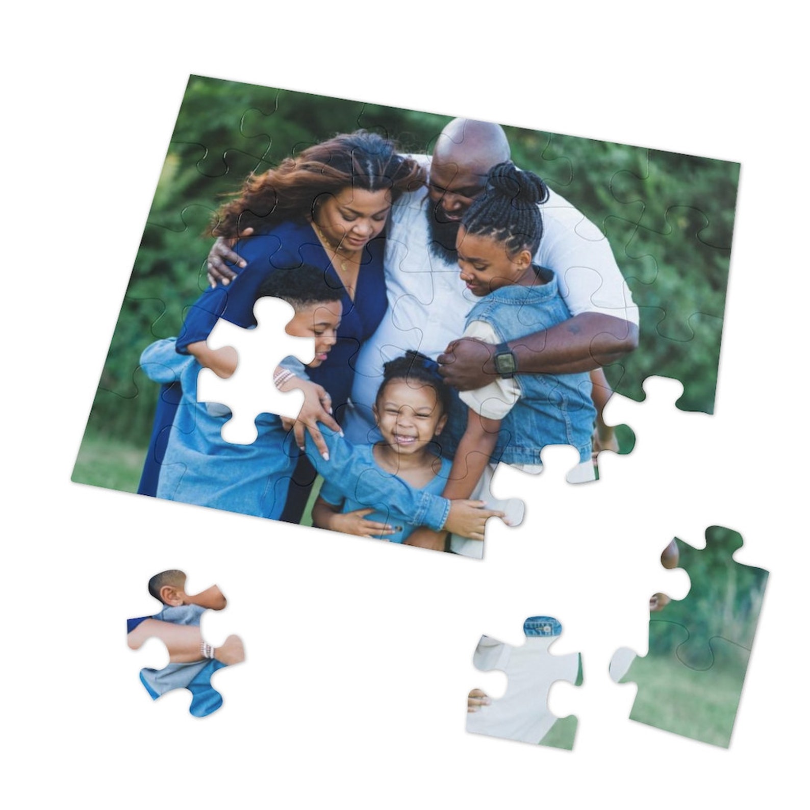 Make Your Own CUSTOM Family Photo Jigsaw Puzzle 30 Etsy