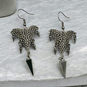 Spike Earrings, Viking Jewelry, Hammered, Gift, Shieldmaiden Earrings, Valkyrie Jewelry