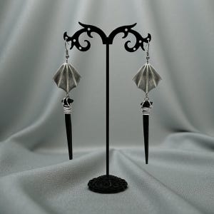 Coffin Nail Dangle Earrings: Gothic Vampire Jewelry image 11