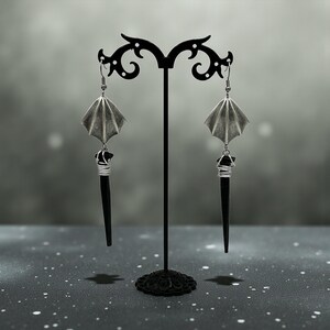 Coffin Nail Dangle Earrings: Gothic Vampire Jewelry image 19