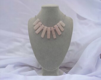 Genuine Rose Quartz Crystal Necklace: Love & Self-Love Jewelry