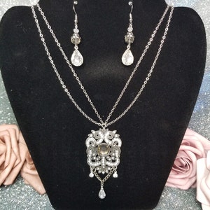 Unique Necklace, Victorian Jewelry, Jewelry Set, Bling Jewelry, Gothic Jewelry, Wedding Jewelry, Special Occasions