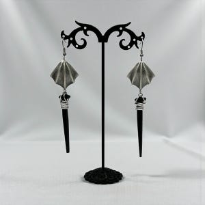 Coffin Nail Dangle Earrings: Gothic Vampire Jewelry image 8