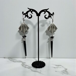 Coffin Nail Dangle Earrings: Gothic Vampire Jewelry image 7