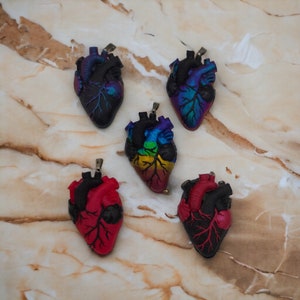 Anatomical Heart, Anatomical Heart Necklace, Heart Pendant, Gothic Jewelry, Gothic Necklace, Cardio, Cardiovascular, Cardiology