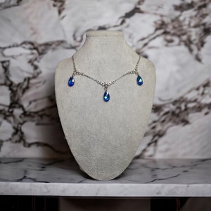 Victorian Style Necklace, Victorian Jewelry, Gothic Jewelry, Gothic Necklace, Crystal Gem, Bling, Bridal
