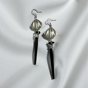 Coffin Nail Dangle Earrings: Gothic Vampire Jewelry image 6