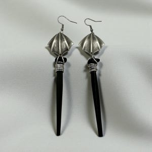 Coffin Nail Dangle Earrings: Gothic Vampire Jewelry image 12