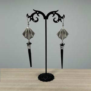 Coffin Nail Dangle Earrings: Gothic Vampire Jewelry image 9