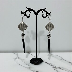 Coffin Nail Dangle Earrings: Gothic Vampire Jewelry image 13