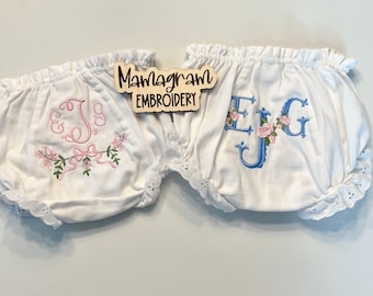 Monogrammed Custom Bloomers