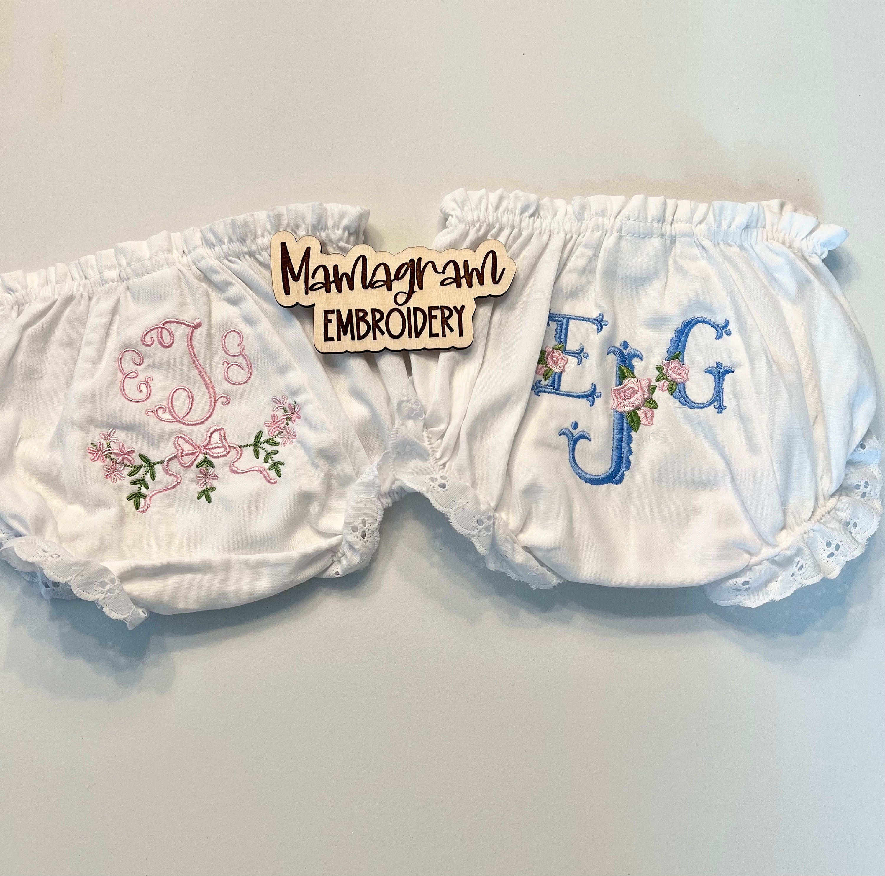Monogrammed Custom Bloomers