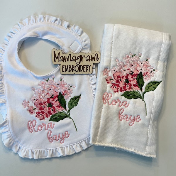 Monogrammed Burp Cloths Etsy